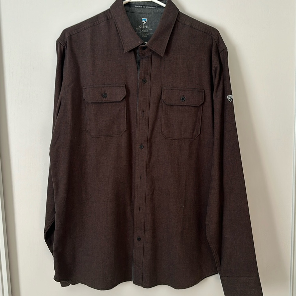 Brand KUHL, color brown, size large